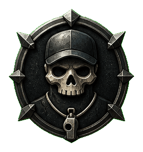 Skull Coach badge representing Bad Coach roasts
